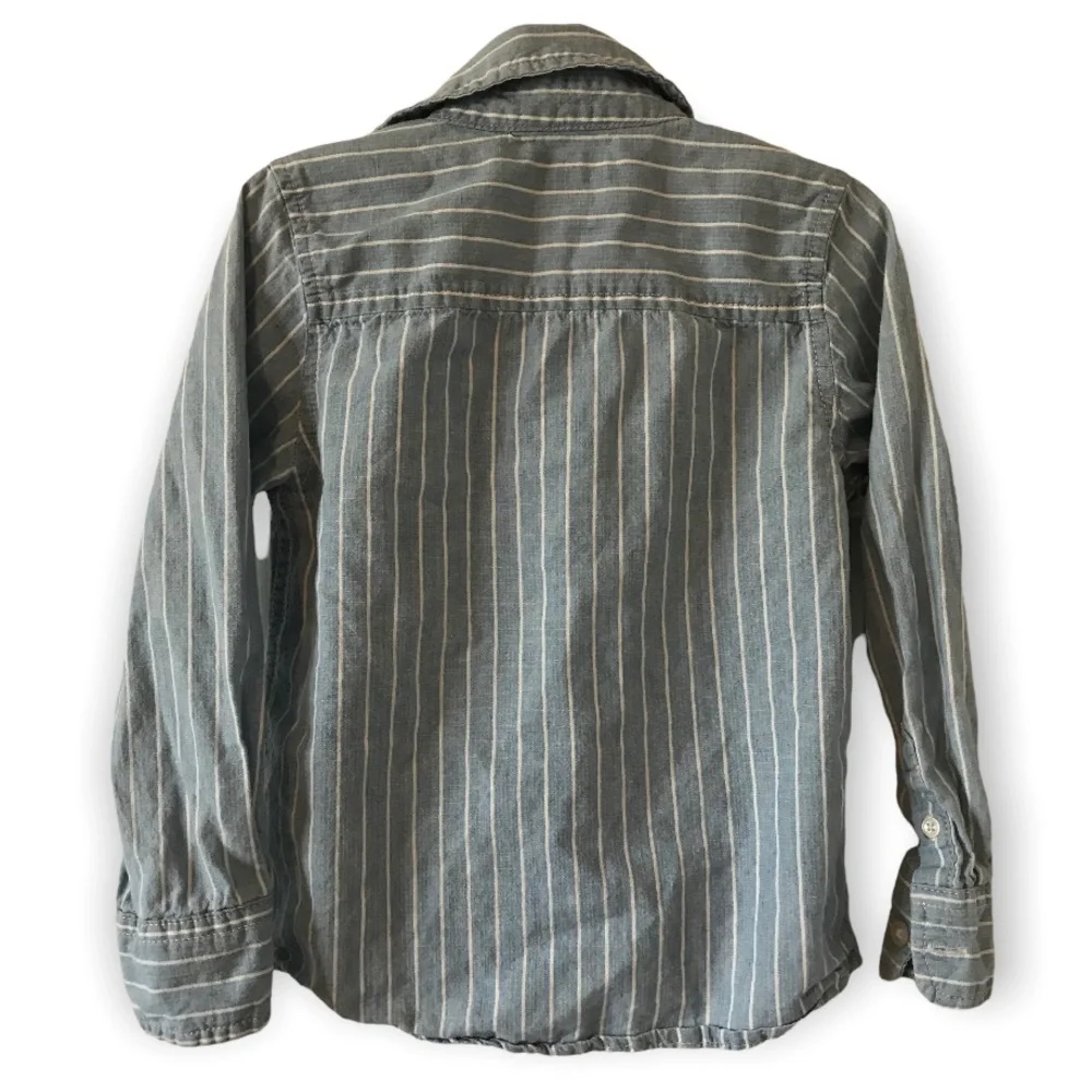 3/$15 Oshkosh b’gosh blue and white stripe button down shirt